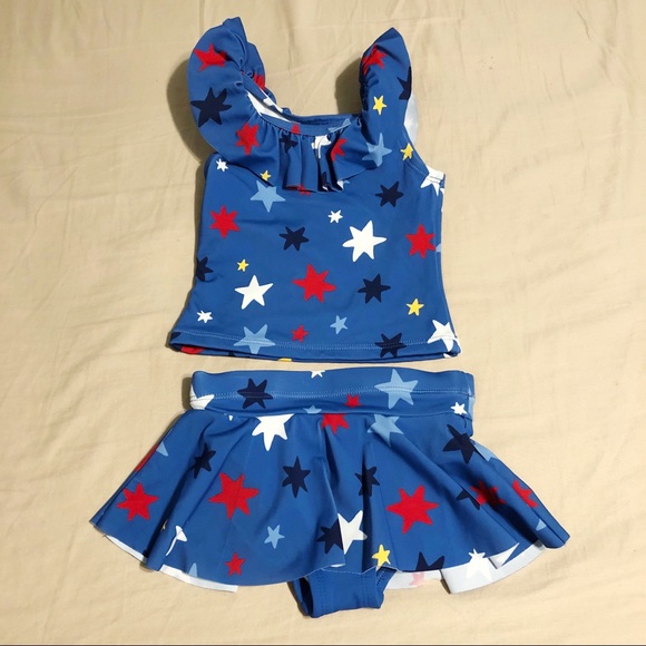 Hanna Andersson Other - NWOT Hanna Andersson Star Pattern Tankini Bathing Suit Size 2T